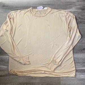 Sport silk women’s drawstring waist top